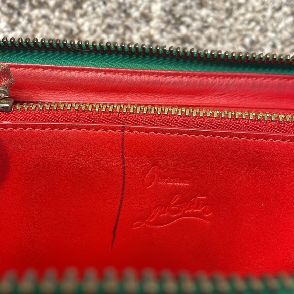 Authentic Christian Louboutin green Pannatone spike wallet limited edition - Picture 7 of 12